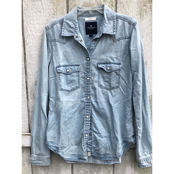 American Eagle Western Denim Shirt 